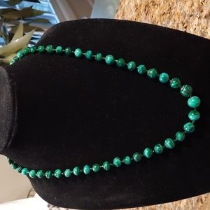Elegant Green Beaded Necklace